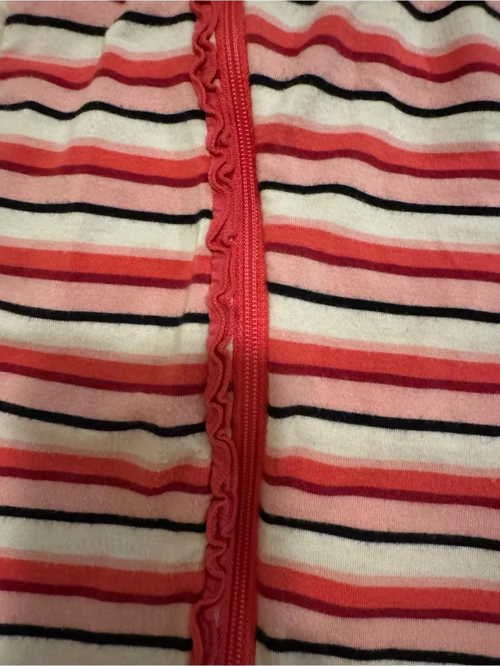 Kickee Pants Pink Solid and Pink-Striped Footie Set